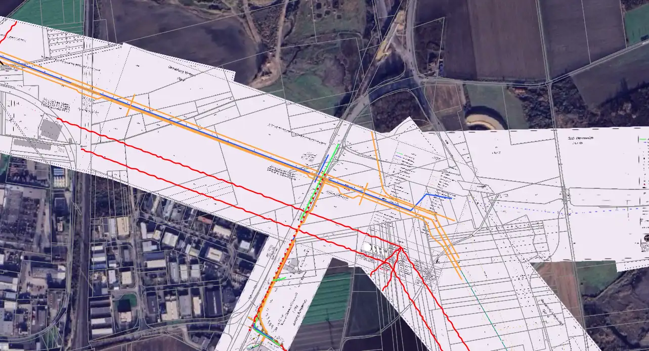 Ergebnisse der digitalisierten Versorgungsnetzpläne mittels GIS