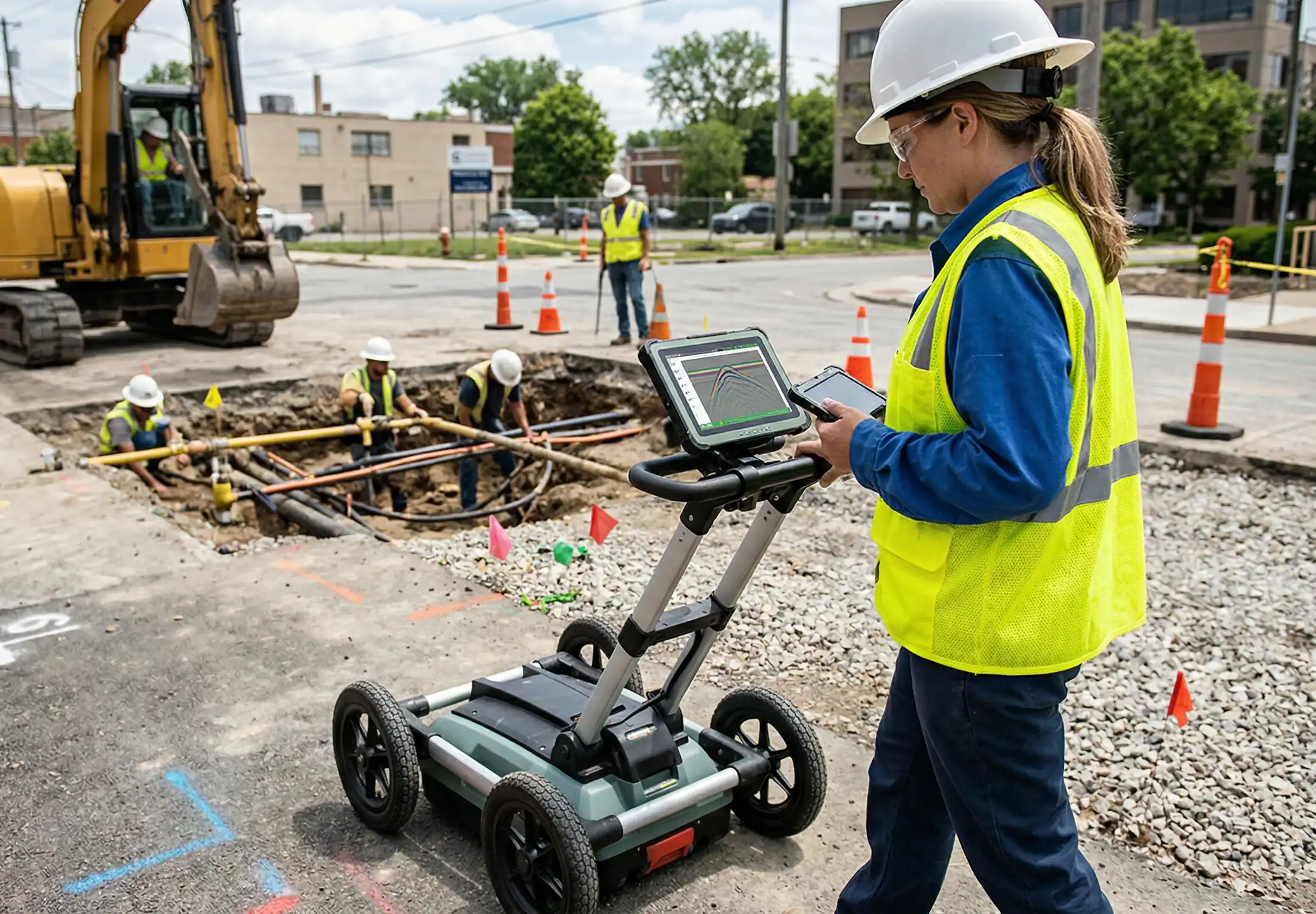 Vorteile der Ortung unterirdischer Versorgungsleitungen mit GPR